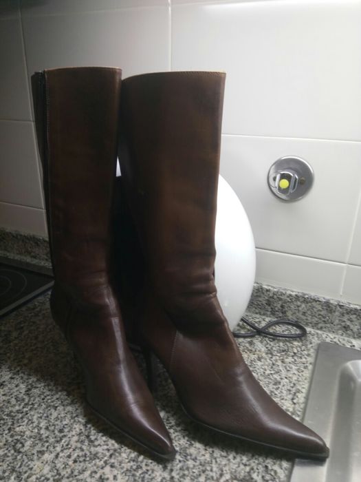 Botas em pele, n. 37, excelente qualidade