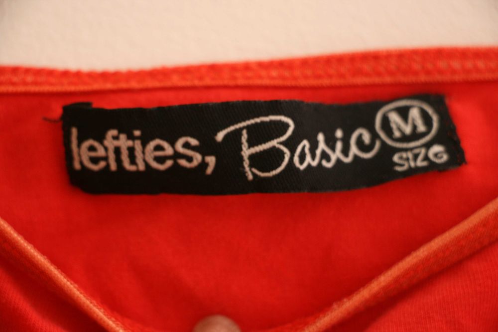 Crop Top Lefties Vermelho c/ Franjas Handmade