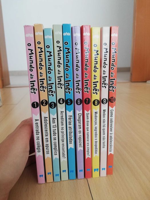 10 livros- coleção "o mundo da Inês"