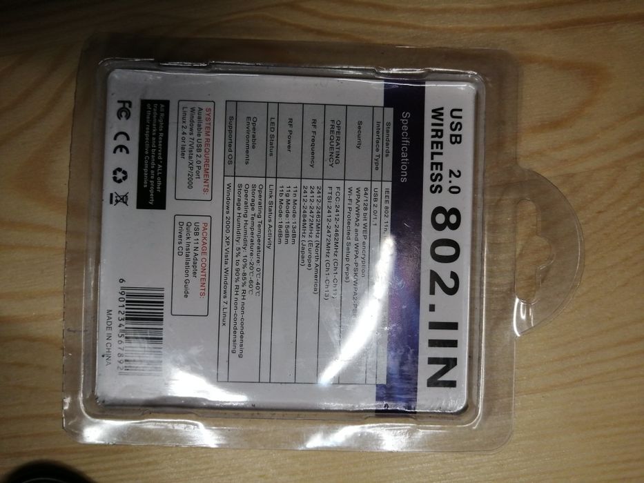Adapter Wi-Fi N wireless USB 2.0 802.11 N 150 Mbps