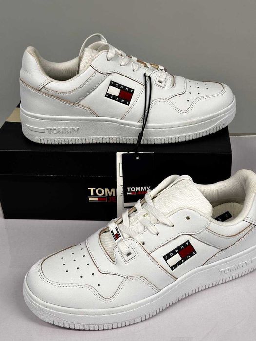 Oryginalne buty skórzane z Włoch Tommy Hilfiger