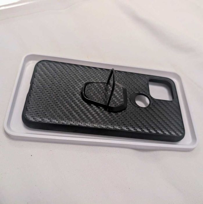 ACEITO TROCA - Google PIxel 5 - Capa Telemóvel Ring Anel Carbon Fiber