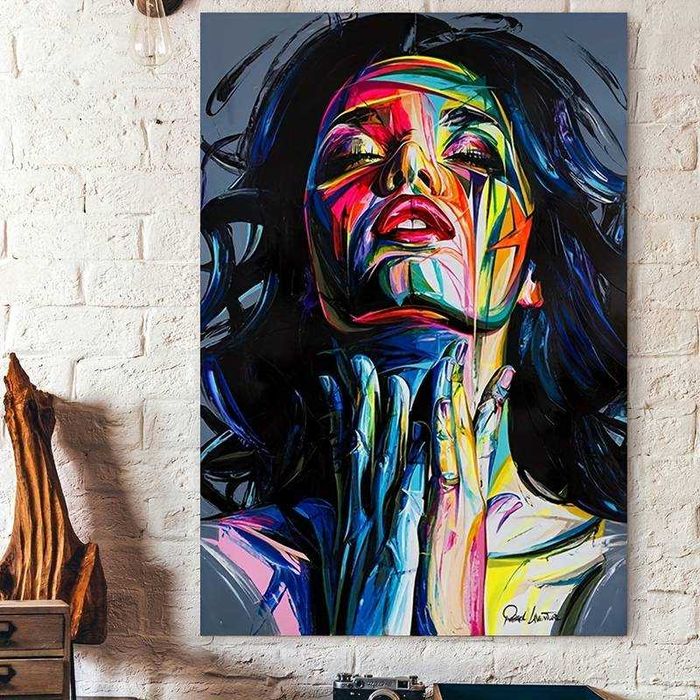 Obraz Na Płótnie Abstrakcja Twarz Kobiety 60x40