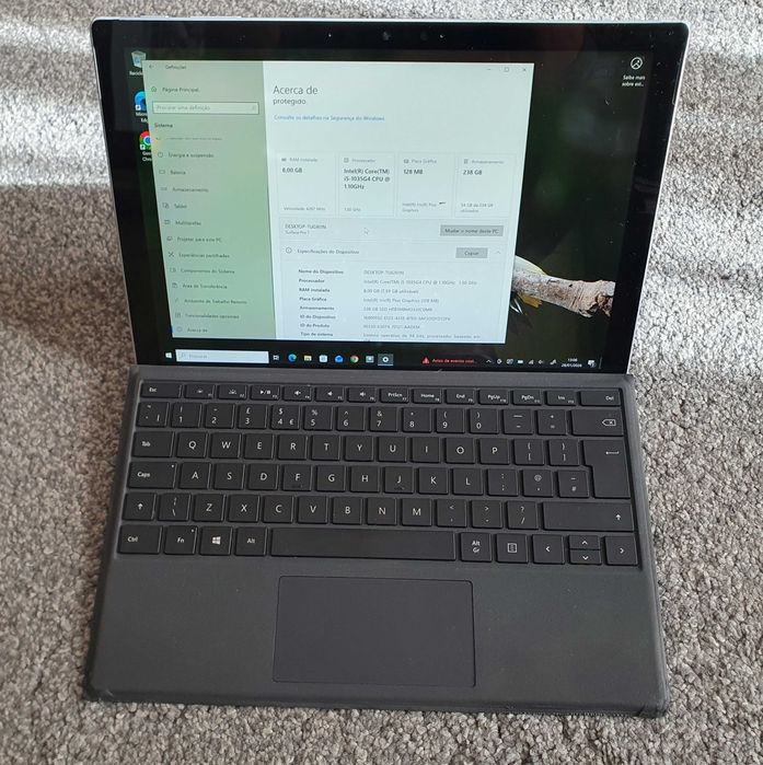 Surface Pro 7 i5 8gb 256gb
