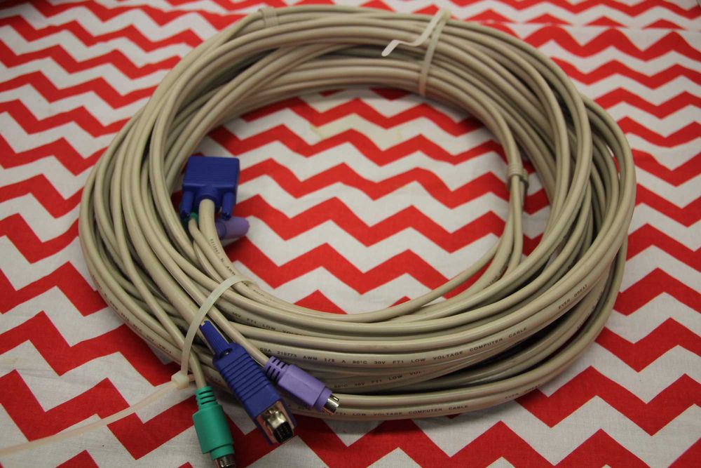 Kabel VGA z PS/2 10m