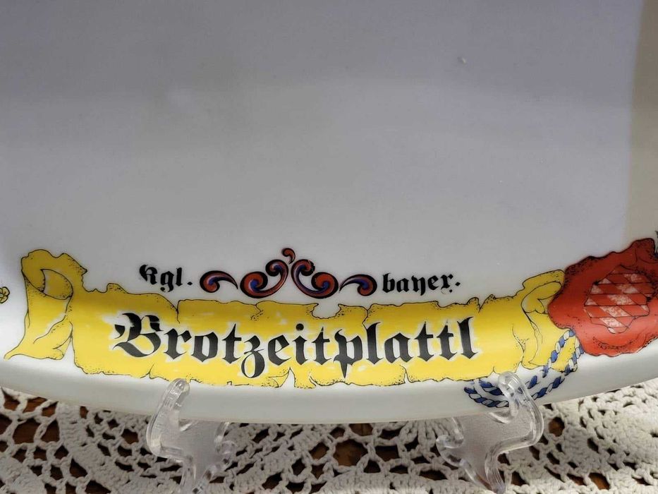 Ciekawy bawarski półmisek z II połowy XX wieku