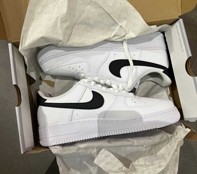 Nike air force 1 bialo czarne meskie nowe oryginalne
