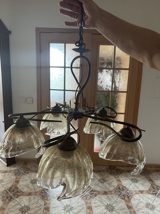 Żyrandol + kinkiety