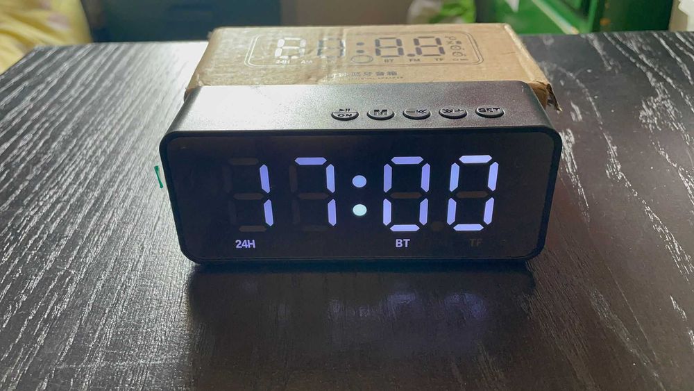 Coluna Despetador Bluetooth