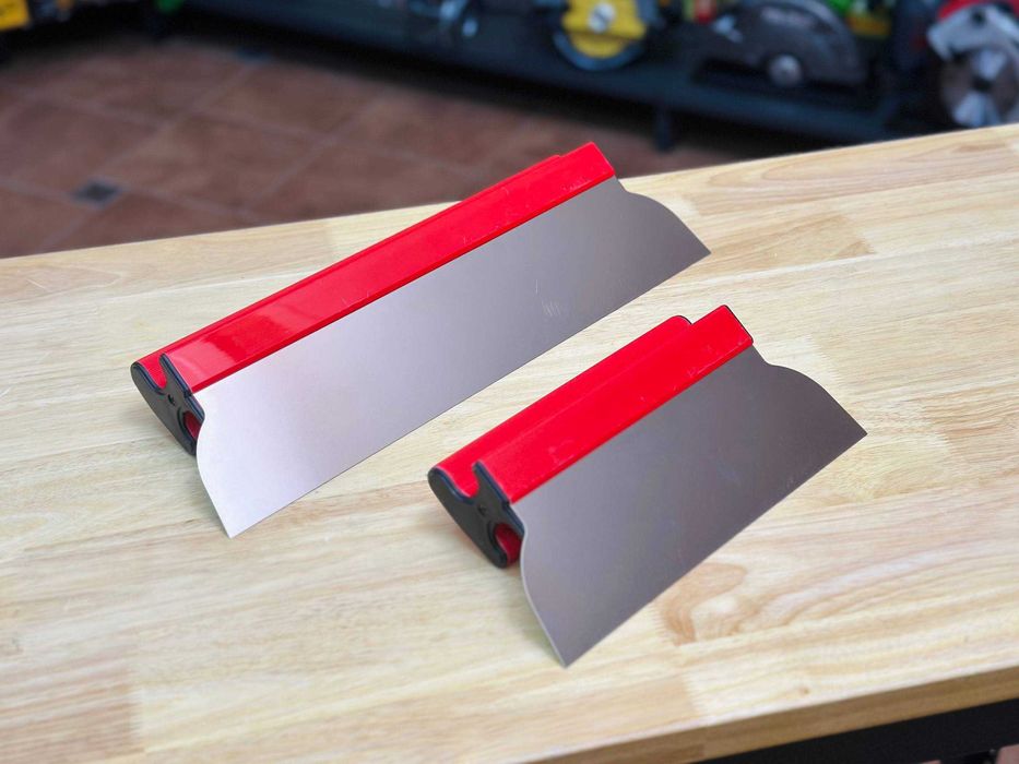 Комплект NOVQO Finish Pro, 3 Шпателя + Валик, нержавіючі, змінні леза