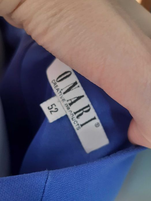 niebieska chabrowa indygo sukienka elegancka weselna Onari 52 6XL