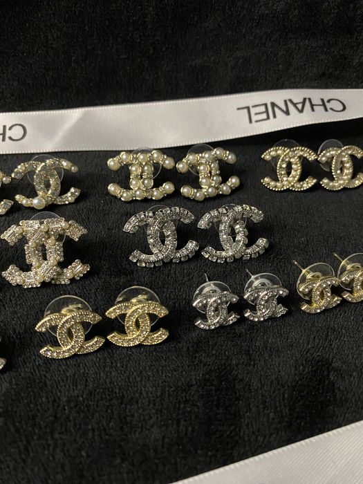 Сережки , серьги шанель , chanel