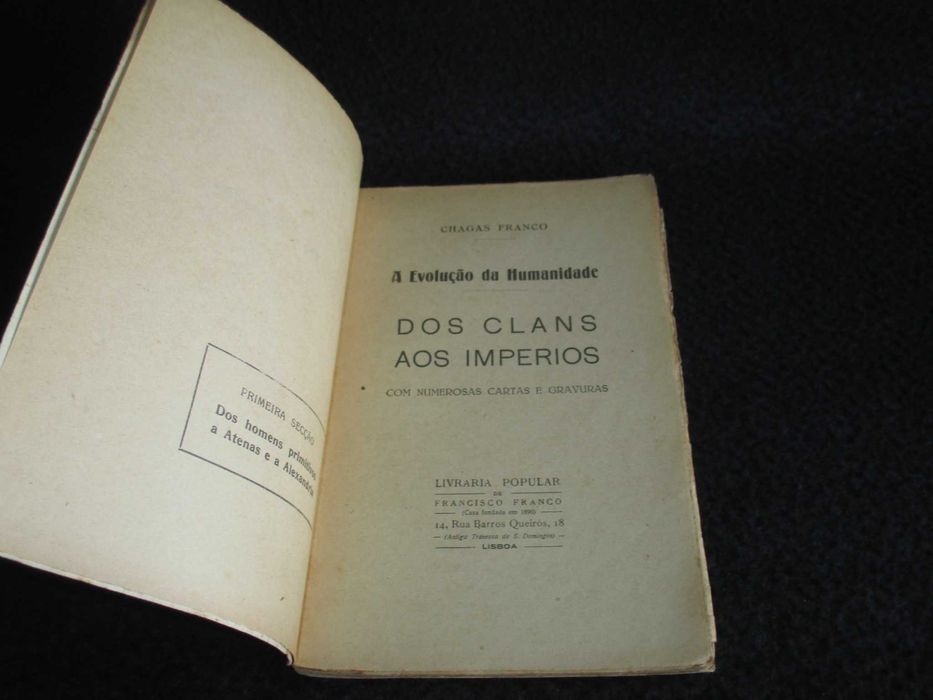 Livro A Evolução da Humanidade III Dos Clans aos Impérios Chagas Franco