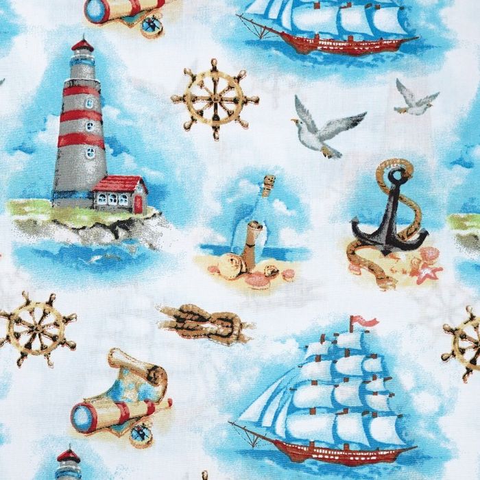 Bawełniana Poszewka Na Poduszkę – Morska Przygoda