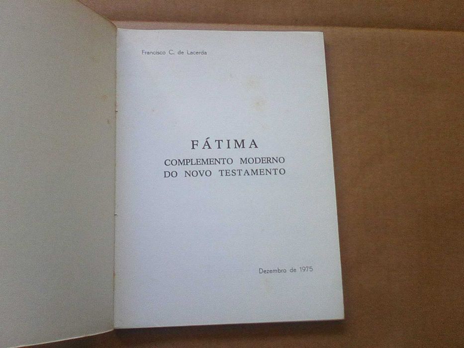 Fatima. Complemento Moderno do Novo Testamento