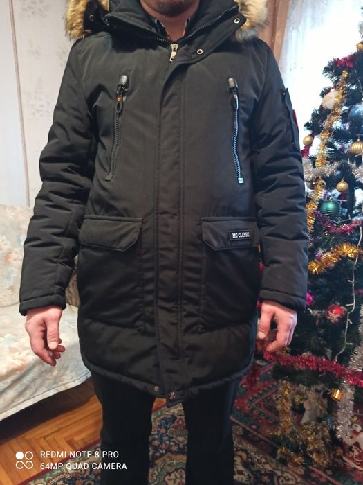 Зимняя Куртка. Очень тёплая. Чёрная. Турция