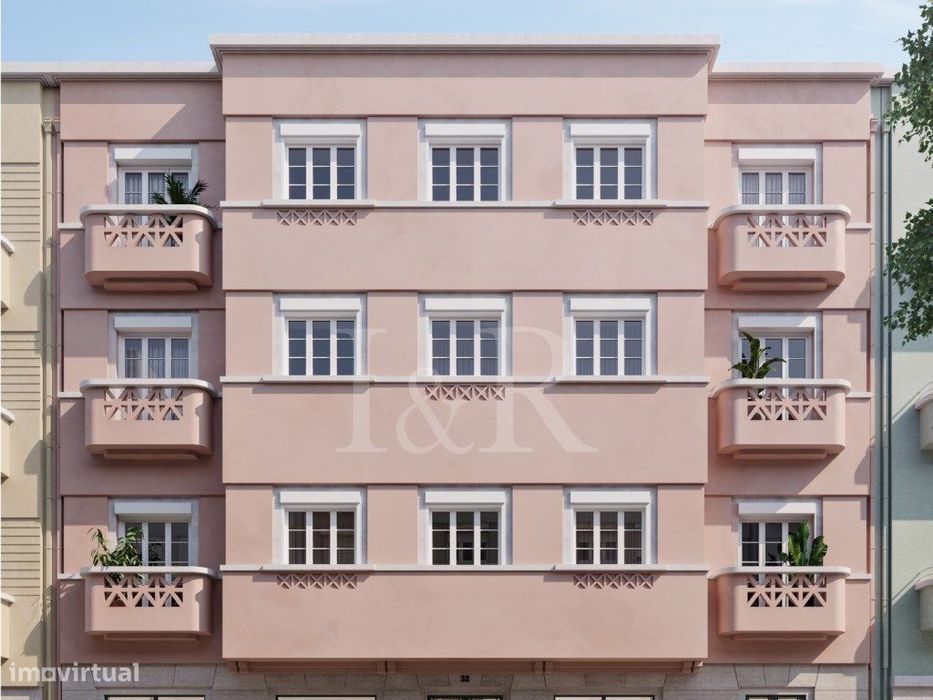 Apartamento T0 com terraço, em Arroios, Lisboa