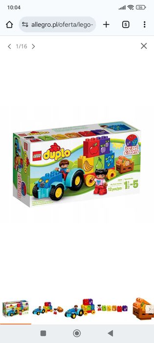 LEGO Duplo mój pierwszy traktor