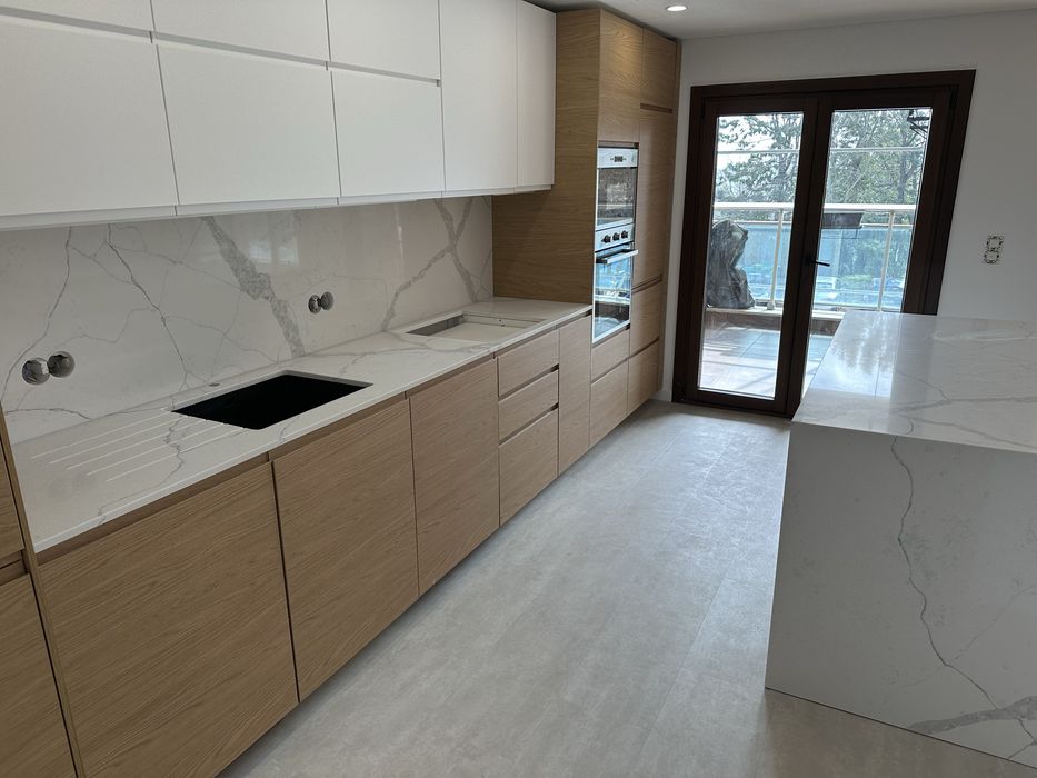 Ilha em marmore quartzo