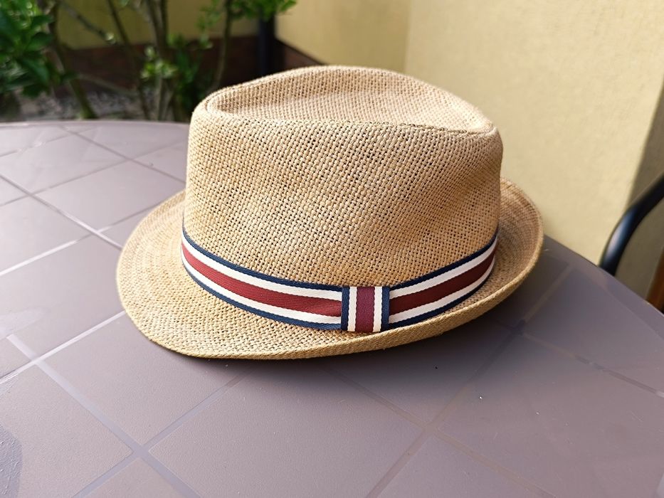 Kapelusz letni trilby fedora rozm. 60 – stan bardzo dobry