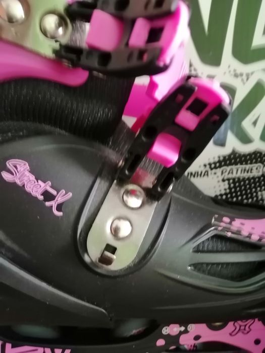 Patins em linha (34-37) Capacete e Joelheiras