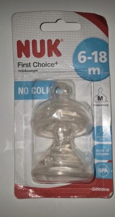 Nuk smoczki do butelki 6-18 miesięcy