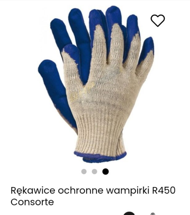 Rękawiczki gumowane wampirki 280szt +45szt