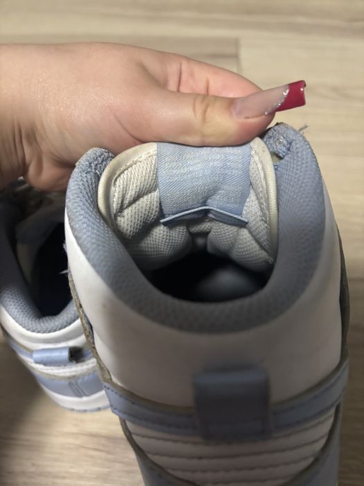 Nike dunk błękitno białe