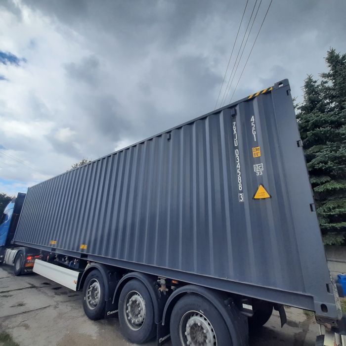 Kontener 40HC ONE WAY  antracyt RAL7016