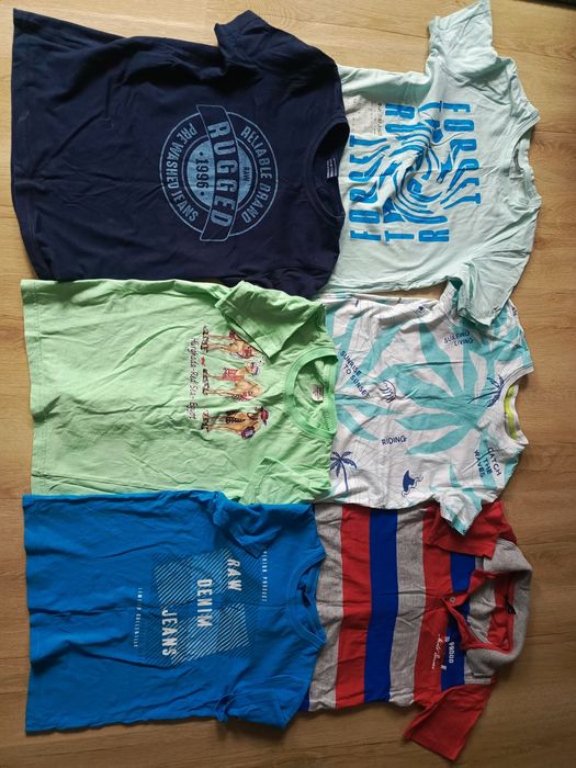 9x t-shirt chłopiecy 140