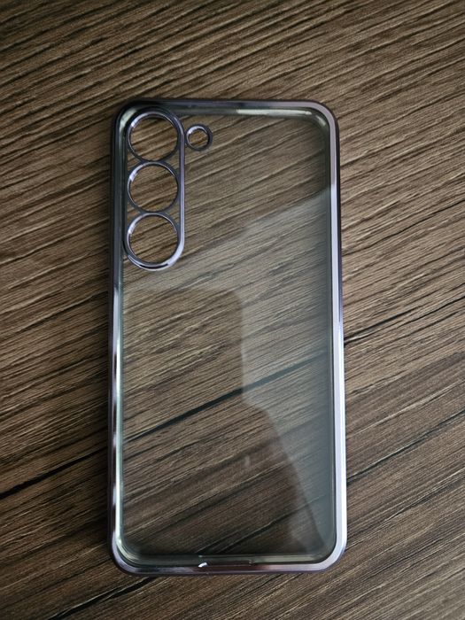 Etui case do Samsung Galaxy S23 Nowe przezroczyste metalic fiolet