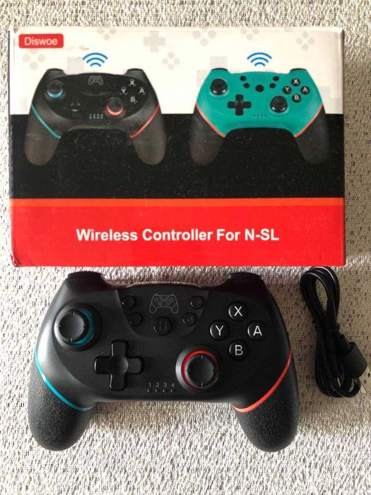 Джойстик, Бездротовий контролер для Nintendo Switch, PC, Android - DialogGame D29 (Bluetooth) Black