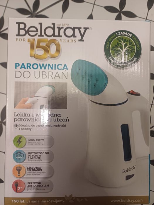 Beldray – Parownica do ubrań 600 W | Nowa