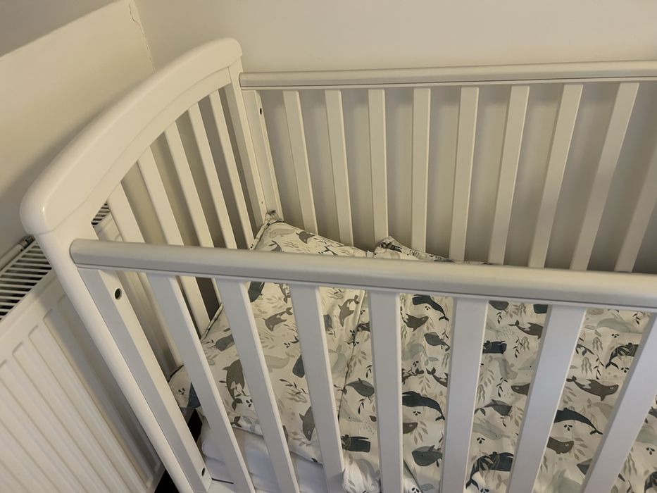 Łóżeczko dziecięce Nicol białe