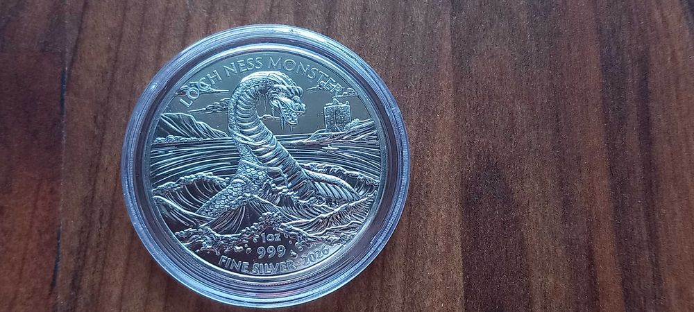 Moeda 1oz "Monstro de Loch Ness" 2026