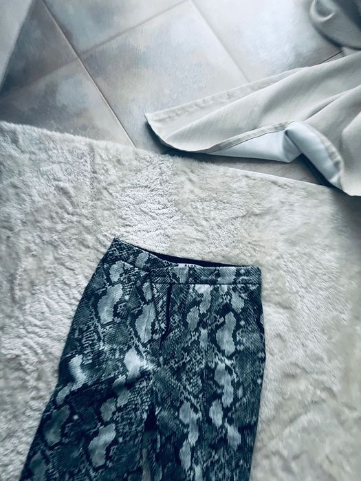 Spodnie skórzane Nakd wysoki stan nowe bez metki XS/XXS