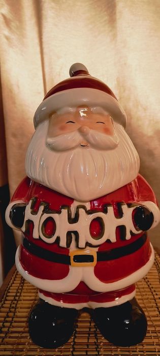 Керамічний Дід Мороз Санта Миколай шкатулка копилка