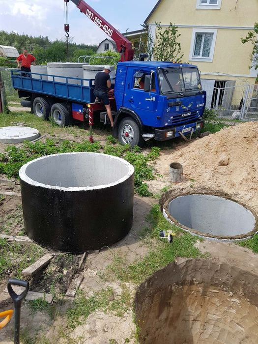 Выкопать канализацию,выгребную яму.Копка канализации,Септик.кольца ж/б