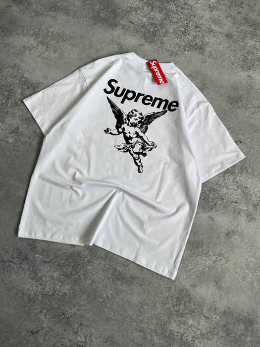 Біла Футболка Supreme з бірками (Супрім)