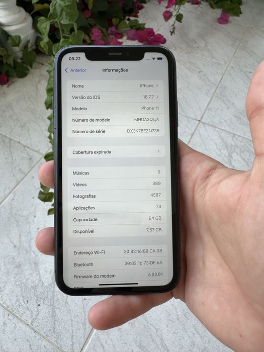 Iphone 11 64gb preto 80%