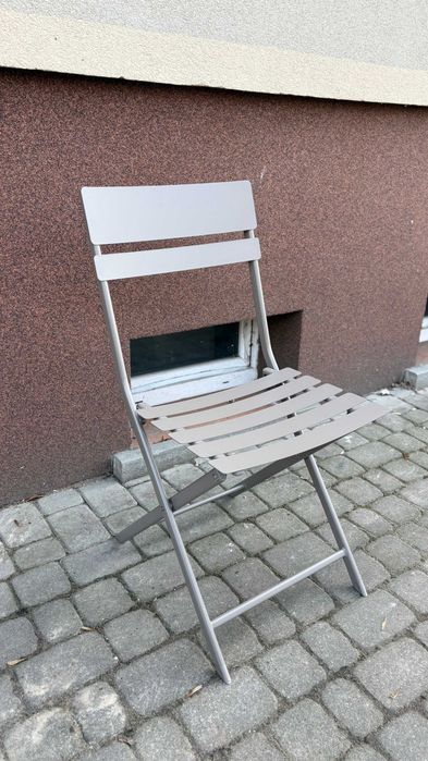 Krzesło Ogrodowe Jysk ABORG Ciemnopiaskowy Nowe