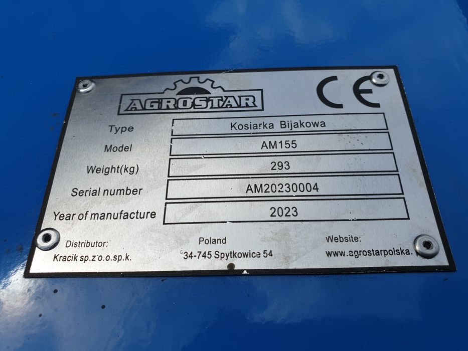 kosiarka ogrodowa bijakowa agrostar nowa mulczer AM175