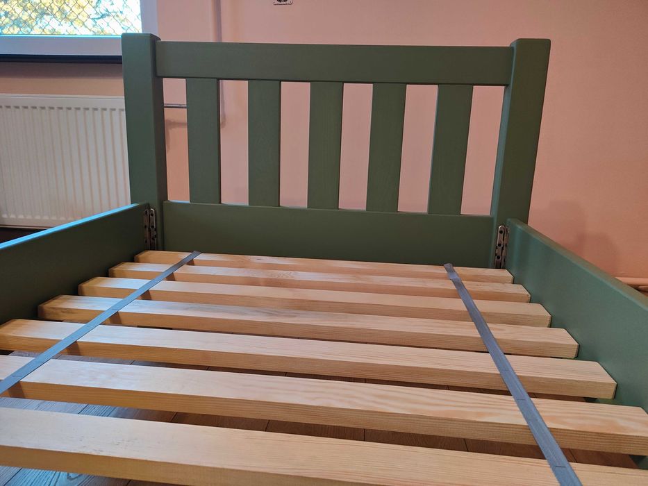Nowe sosnowe łóżko drewniane 90x200 malowane
