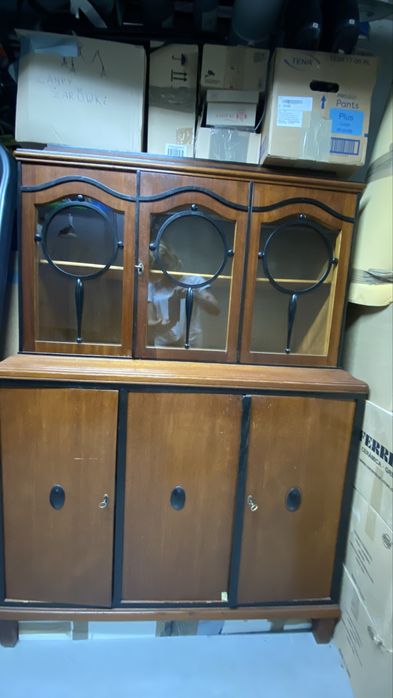 Kredens antyk przedwojenny drewno art deco