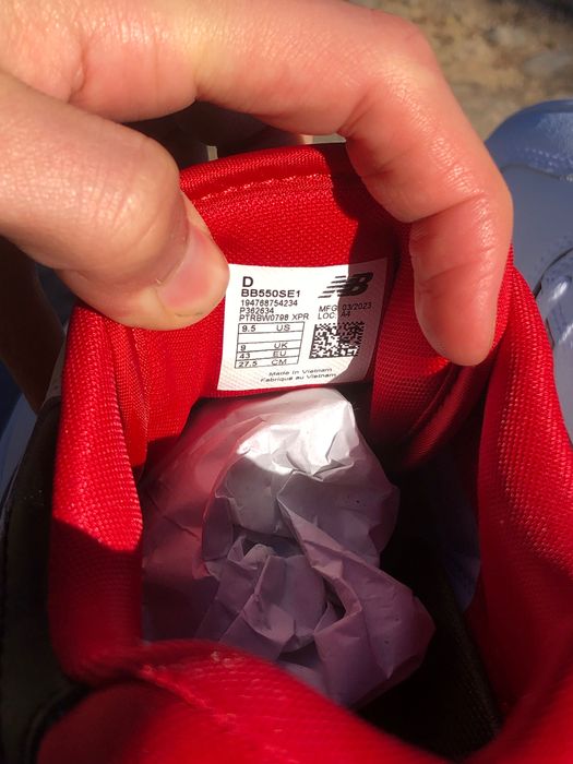 New balance 550 Red | Novas