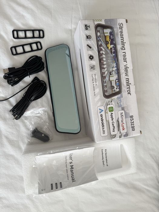 Lusterko AndroidAuto CarPlay wideorejestrator
