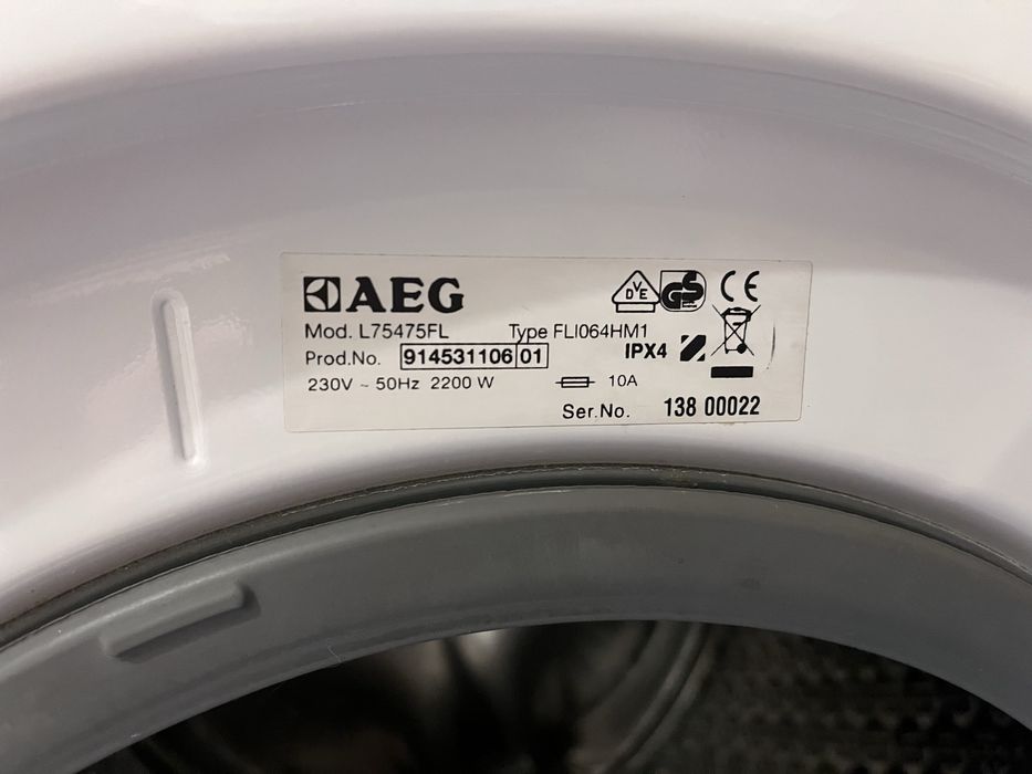 Maquina lavar roupa AEG 7kg A+++ 1400 rpm