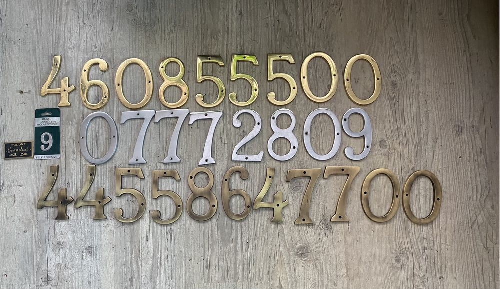 Zestaw Numery na dom, drzwi, ogrodzenie