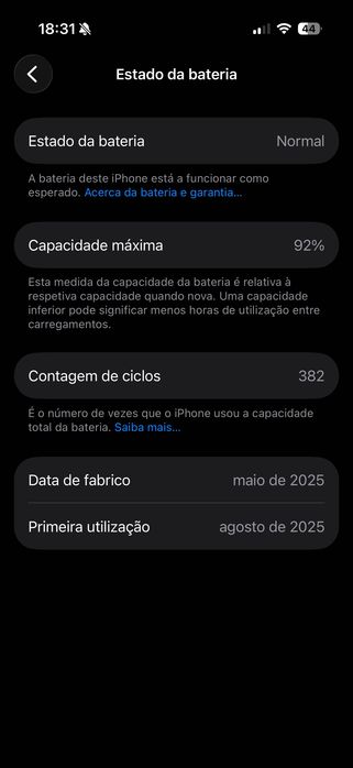 iPhone 16 Pro 128gb imaculado fatura e garantia até agosto 2028