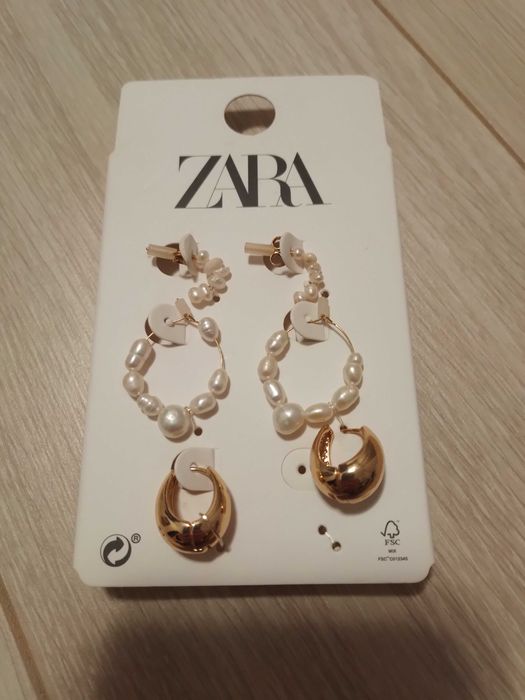 Серьги Zara в упаковке